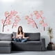 thumbnail image 5 of Calcomanías de pared de flores de cerezo en acuarela con mariposas - Decoración de vinilo con flores en color rosa pastel para dormitorio, baño, sala de estar, guardería, 5 of 9