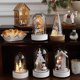 thumbnail image 5 of Wmhnj Lmpara de bola de nieve navideña con luces incorporadas y base de madera para decoracin navideña., 5 of 8