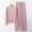Pink, variant on pstuiky Sexy Pajama Set for Women Summer Solid Color Lace Sleepwear with Pants Casual Loose Fit Crew Neck Long Sleeve Pajamas Womens Loungewear Army Green L