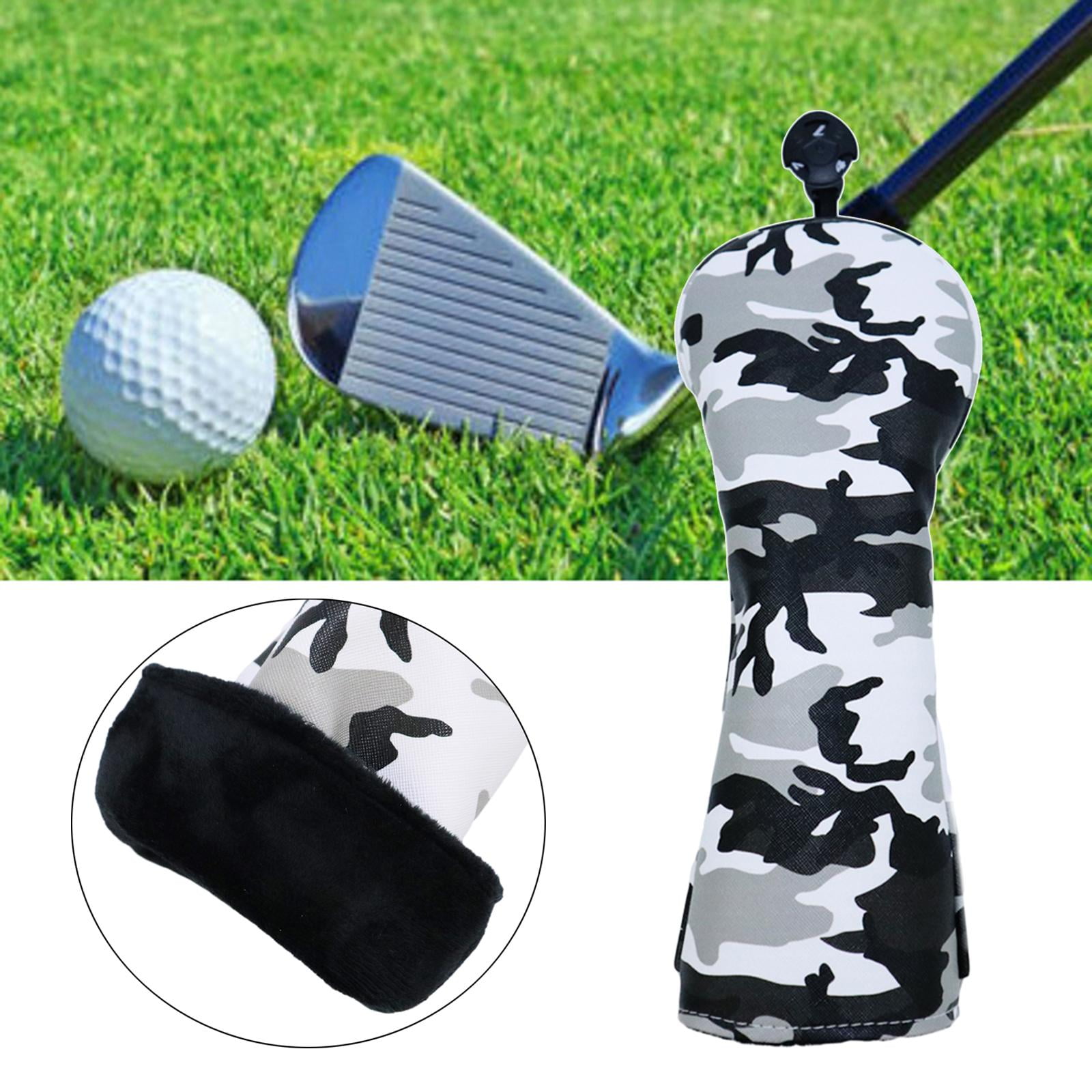 harayaa 2x Camouflage Golf Wood Head Cover Driver Fairway Club Headcover Case Guard