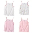 thumbnail image 5 of WOLLED Little Girls Tank Undershirts for Kids Toddler Cotton Soft Spaghetti Strap Bottoming Shirt (Multipack) 3-8 Years, 5 of 9