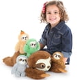 thumbnail image 6 of MaoGoLan Sloth Stuffed Animal Sloth Plush Toy Set 23.6-Inch Giant Mommy Sloth Plushie with 4 Soft Baby Sloths Inside Stuffed Sloth Toys, 6 of 9