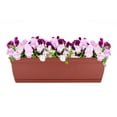 thumbnail image 2 of The HC Companies 24 Inch Eclipse Window Box with Removable Saucer, Terra Cotta, 2 of 5