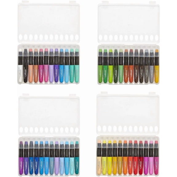 KINGART 580-48 GEL STICK Set, Artist Pigment Crayons, 48 Unique Colors, Water Soluble, Creamy, and Odorless, Use on Paper, Wood, Canvas and more