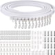 thumbnail image 1 of Riel de cortina flexible y plegable para decoración de habitaciones festivas, sistema de riel de cortina de montaje en pared o techo de PVC duradero, blanco de 5 m, nano PVC sintético de gran, 1 of 5