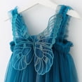 thumbnail image 2 of Robe Princesse Papillon Ailes Bébé Fille Sans Manches Tulle Tutu Robes Jupe de Fête, 2 of 4