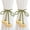 Light Yellow, variant on Handmade Boho Flower Curtain Tiebacks, Set of 2 Braided Rope Curtain Holdbacks with Floral Tassel, Decorative Window Treatment Tie Backs for Bedroom Living Room