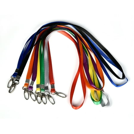 5/10/30pcs Lanyard Neck Strap with Strong Metal Clip for ID Students Office Card Holder (Best Lanyards For Keys)