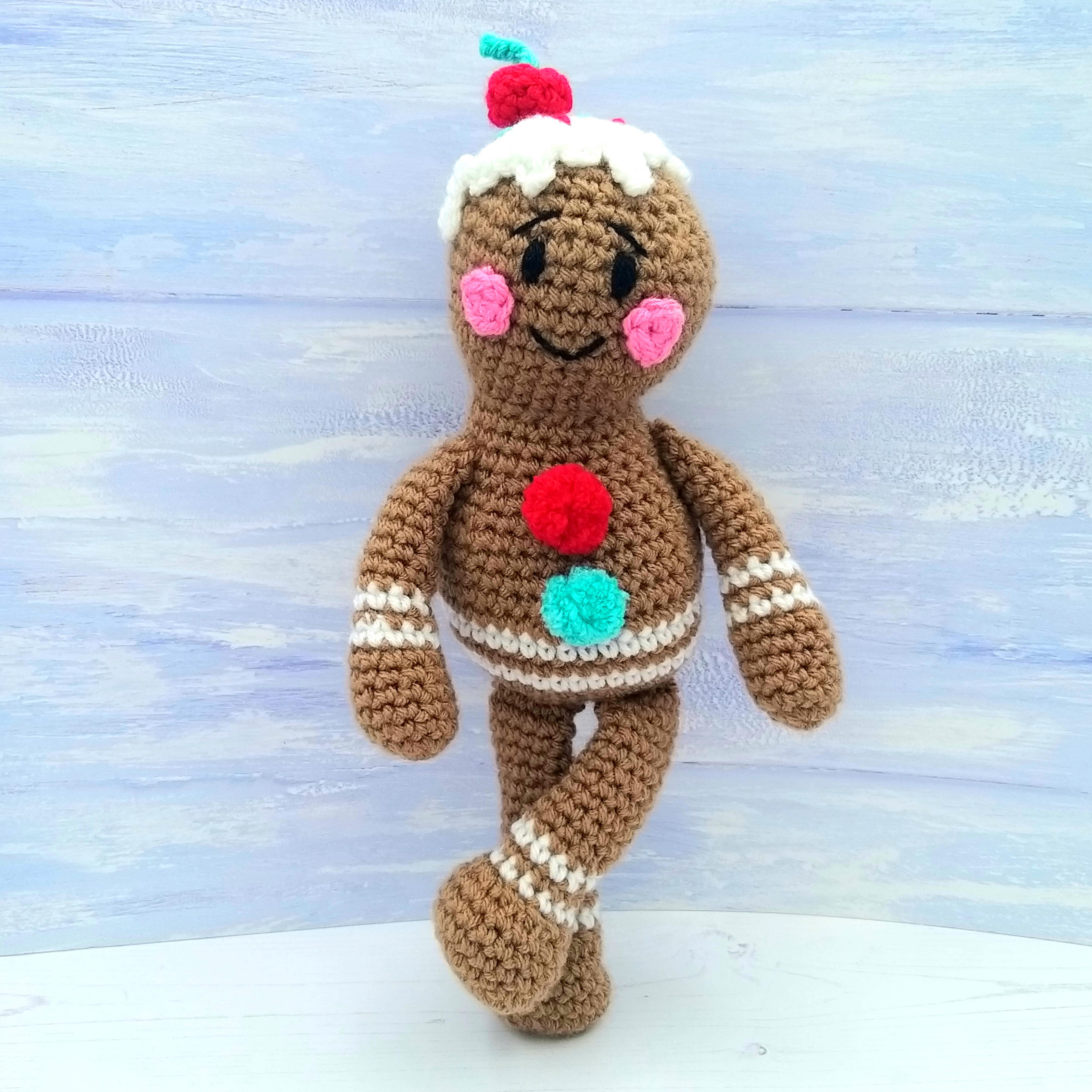 George the Gingerbread Boy Luxury Crochet Kit
