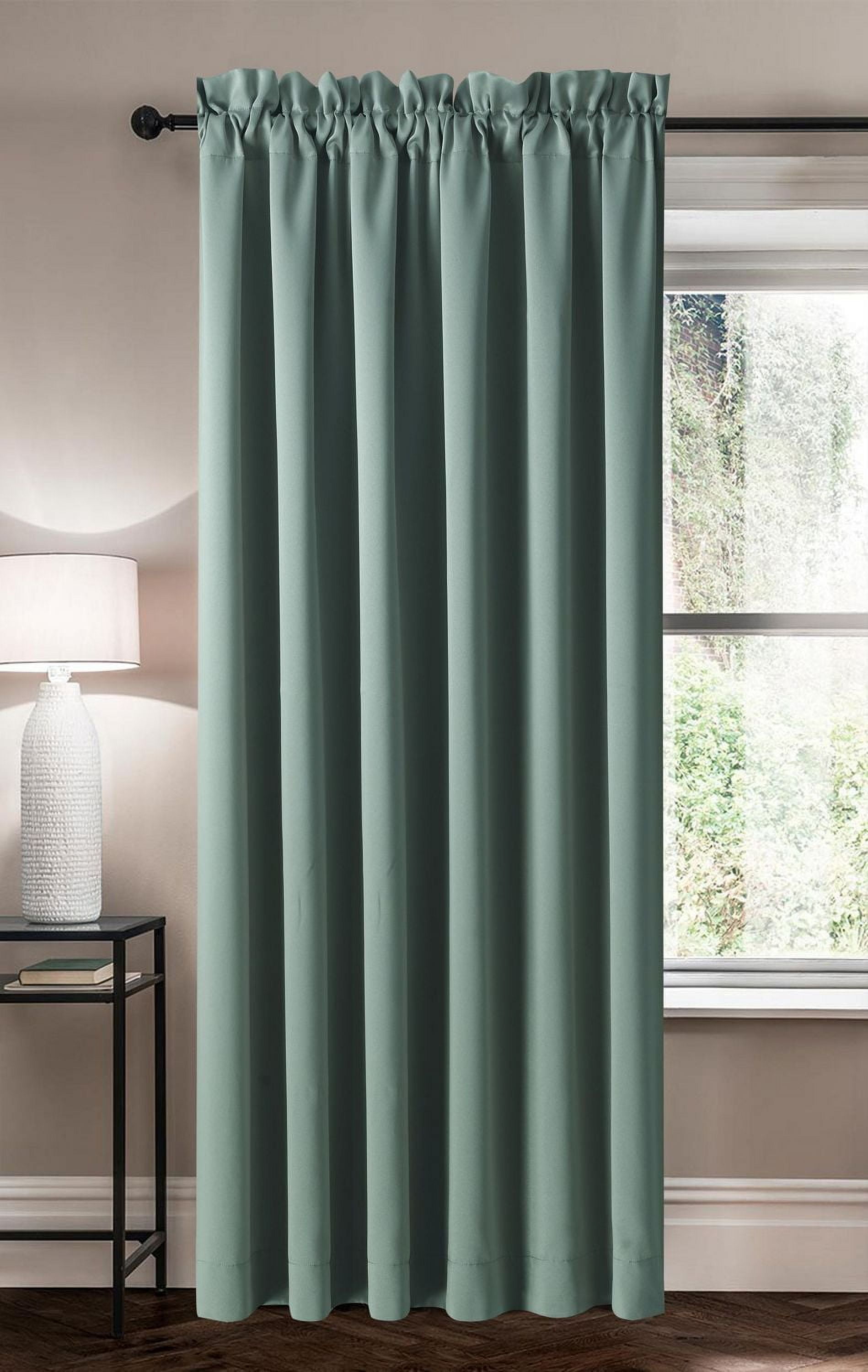 Swift Home 1 Piece Room Darkening Rod Pocket Curtains