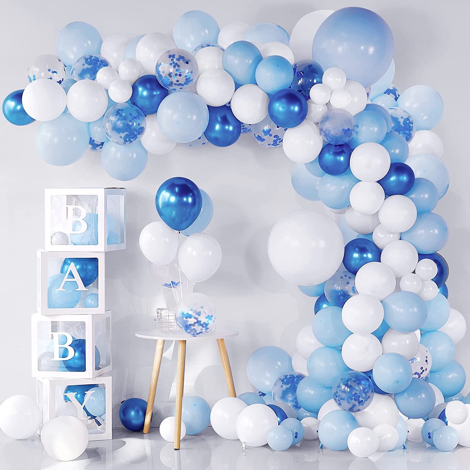 10pk Metalic Blue Latex Balloons  Birthday Wedding Event Decorations 