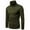 #1-Army Green, variant on Otvok Mens Solid Turtleneck Slim Fit Pullover Warm T-Shirt Bottoming Shirt