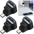 thumbnail image 4 of 3 uds 1 a 2 USB-C Adaptador convertidor 20Gbps 8K 60HZ 180 grados en forma U para STEAM DECK, 4 of 7
