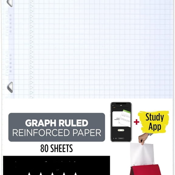 Loose leaf paper learning application, graphic straight line filling notebook paper, reinforced, anti ink leakage