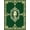 Green Gold, Pattern 3, variant on ODIKA Bold Geometric Frame Currency Note Border Collage Motif Funky Flowing Dynamic Non-Slip Chair-Friendly for Home Office, Gaming Room, Under Desk