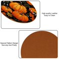 thumbnail image 5 of Thanksgiving 6PCS Round Microfiber Leather Cup Coasters, 11x11 cm/4.3x4.3 in - Set of 6 Drink Coasters for Home Decor, 5 of 6