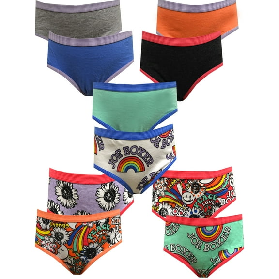 Joe Boxer Girls Joe Boxer Girls Bright Colors 10 Pack Bikini Panties (6/7)