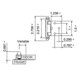 thumbnail image 5 of 8 pieces metal hinges; black door hinges thickness 1.5mm; cabinet door hinges with 40 screws; suitable for solid doors, entrance doors, bedrooms., 5 of 5