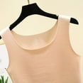 thumbnail image 4 of Ropa interior térmica para mujer, blusa de poliéster de color liso de terciopelo de doble cara, cálida, sin costuras, cuello redondo, talla grande, 4 of 6