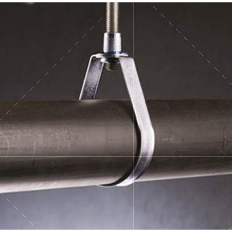 Swivel Loop Pipe Hanger - 4 Inch Size, Galvanized Steel, 650 Lb Capacity