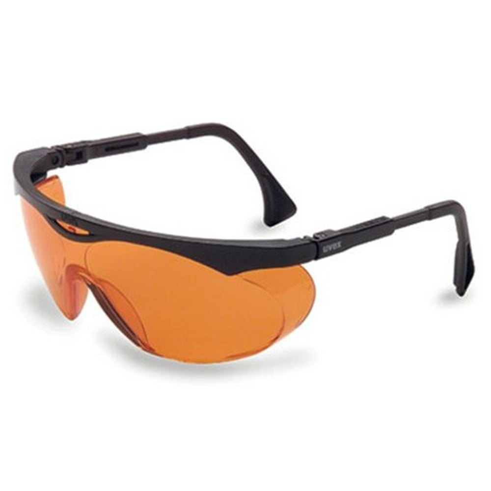 2 Pair Uvex S1933X Skyper Safety Eyewear, Black Frame, SCTOrange UV
