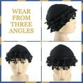 thumbnail image 4 of 2 Pack Velvet Durags with Satin Lining, Retro Twist Style Turban for Men & Women, Daily Wear and Protective Styling, 4 of 6
