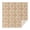 Christmas Santa Wreath, variant on 70x70 Inch Square Tablecloth, Thick & Durable, Washable, Fits Square or Round Table, Party, Wedding, Buffet,Christmas Santa Wreath Beige Pattern