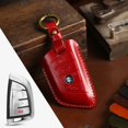 thumbnail image 1 of Car Key Fob Cover Case Protector For BMW Car Key Case Fob Cover Leather Handmade Blade Key, 1 of 19