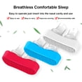 thumbnail image 4 of Clips nasales antirronquidos de silicona flexible para hombres y mujeres Tapón ergonómico para ronquidos Dilatador de nariz Oficina Hotel Suministros para el cuidado de la salud en el hogar Blanco Inevent CE001604-03B, 4 of 7