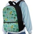 thumbnail image 4 of Uourmeti Dinosaur Skeleton Print Backpack for Adults, 17 Inch Adjustable Shoulder Straps Spacious Storage School Backpack for Shopping Outdoor, 4 of 6