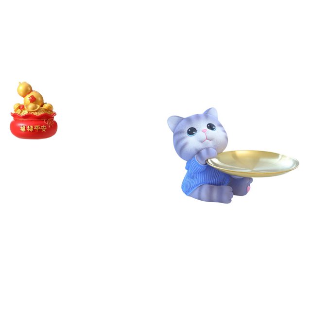Figura de gato del tesoro del festival, adorno de resina, arte artesanal, estatua de la cornucopia, decoración moderna para el hogar, regalo para dorm
