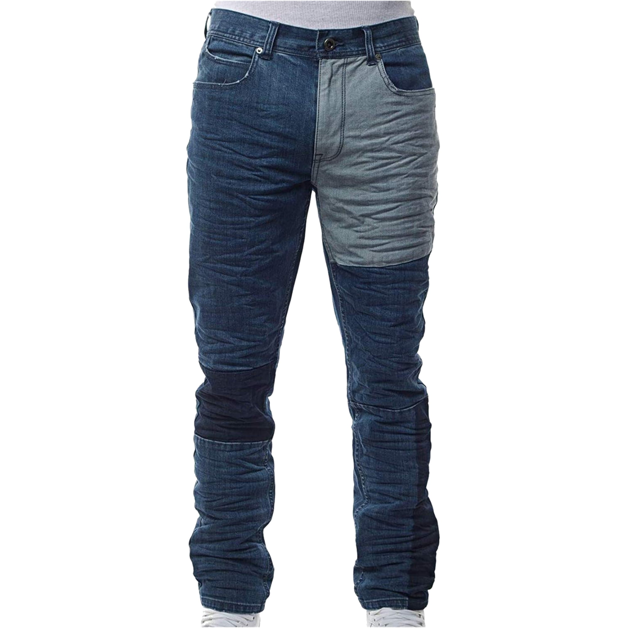 Sean John Mens Patchwork Stretch Jeans 