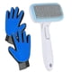 thumbnail image 1 of Cat Grooming Glove Brush, Pet Deshedding Glove With Self Cleaning Slicker Brush, Pet Hair Remover Massage Tool, 1 of 5