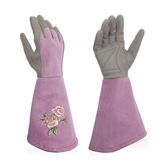 Dream Lifestyle Rose Pruning Gloves for Men & Women,Long Thorn Proof Gardening Gloves,Heat-Resistant Faux Leather Gauntlet,Best Garden Gifts & Tools for Gardener (Size S)