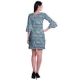 thumbnail image 4 of Moomaya Robe Courte Imprimée pour Femmes, Manches Évasées, Coupe Droite, Robes pour Femmes, Vêtements d'Été Décontractés, 4 of 6