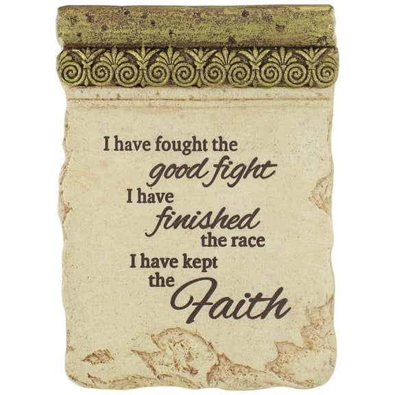 Northlight I Have Fought The Good Fight Plaque with Easel - 8"