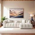thumbnail image 2 of Phoenix Mid Century Modern Living Room Modular Sofa in Ivory Chenille, 2 of 7