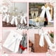 thumbnail image 5 of Decoración De Cinta De Poliéster 6 Cintas Decorativas Con Nudo De Mariposa De 20x12cm En Nailon Y Licra Blanca Para Envolver Regalos Navideños Y Decorar Candelabros Rkxzt, 5 of 8