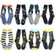 thumbnail image 4 of Calcetines novedosos para hombre, sistema solar, cohete, astronauta, planeta, medias Harajuku, 4 of 5