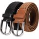 thumbnail image 1 of Cinturón elástico trenzado y elástico unisex de 2 piezas, cinturón de tela elástica para hombres y mujeres, ancho 3,3 cm, hebilla, 1 of 5