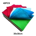 thumbnail image 3 of keepw 40PCS Non-woven Polyester Felt Fabrics Sufficient Cleaning Cloth Handmade Thickness Colored Sheet Multicolor 1.3MM 30x30cm 40pcs, 3 of 6
