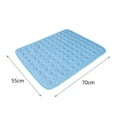 thumbnail image 2 of Dog Cooling Pad, Dog Ice Silk Mat Summer Pet Mat Sleeping Mat Lce Mat, Cooling Mat for Dogs Self Cooling Pad(L,Blue, 27.6x21.7in), 2 of 6