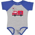 thumbnail image 3 of Inktastic 4th of July Firetruck with Red and Blue Stars Boys or Girls Baby Bodysuit, 3 of 5