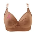 thumbnail image 2 of Ayfxijin Bras for Women No Underwire Bras Wireless Printing Gathered Together Large Size Daily Bra Underwear No Rims, 2 of 4