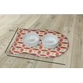 thumbnail image 2 of Simply Daisy Geometric Fish Shape Pet Feeding Mat for Cats, 2 of 3