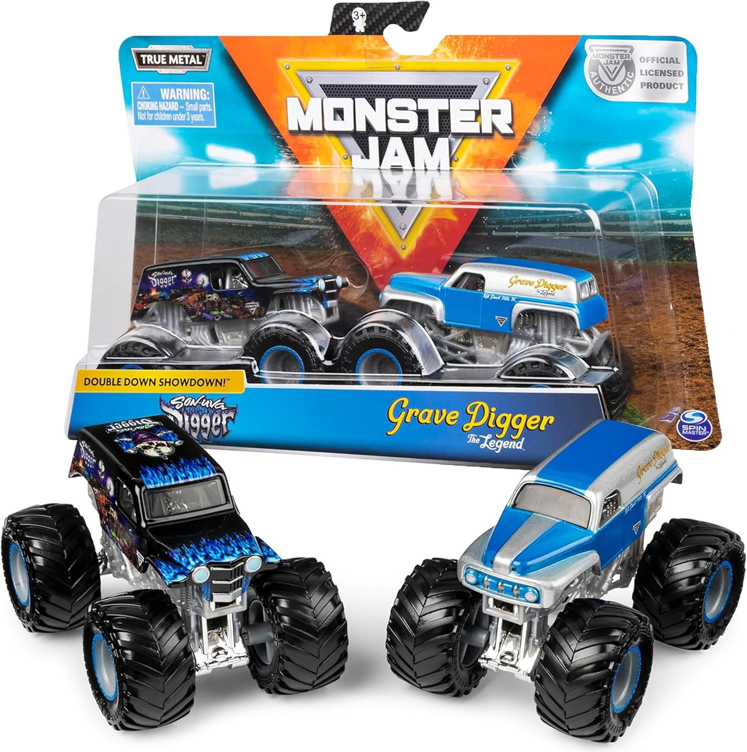モンスタージャム ミニカー セット 12パック Monster Jam, New 12-Pack Fire & Ice 1:64 Scale Monster Truck