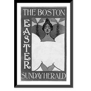Historic Framed Print, The Boston Sunday Herald - Easter, 17-7/8" x 21-7/8"