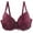 Red, variant on Fashion Female Lace Printed Bra Elastic Underwear for Stylish Women in Various Designs and Patterns Pink,90D