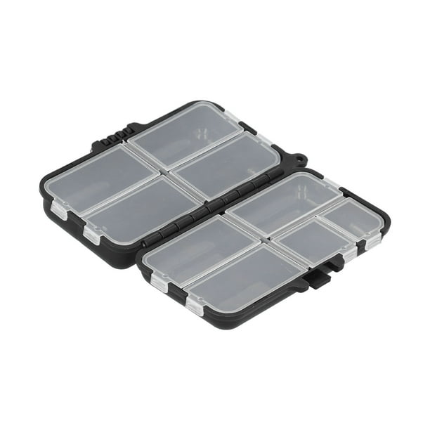 Caja de aparejos de pesca, caja de 9 compartimentos, aparejos desmontables, gancho, cebo, señuelo, organizador de almacenamiento