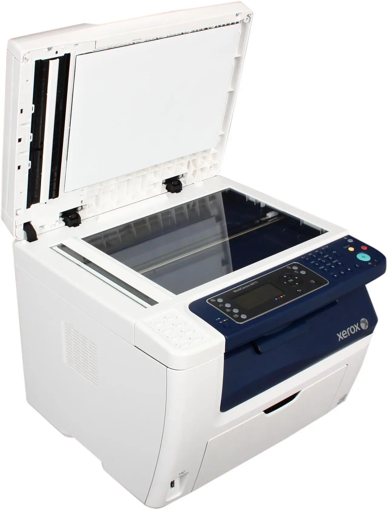 Xerox WorkCentre 6015/NI Color Multi-Function Printer – Print, Copy, Scan, Fax, Wireless, Ethernet, USB, 150-Sheet Input Tray, 15-Sheet ADF